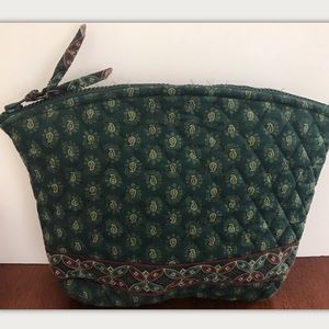 VERA BRADLEY Makeup Bag Purse Vintage Green